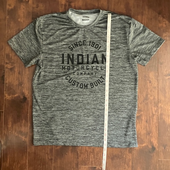 Indian Motorcycle Circle Icon Performance Men’s T-Shirt, Gray and Black, Size L - Picture 4 of 7